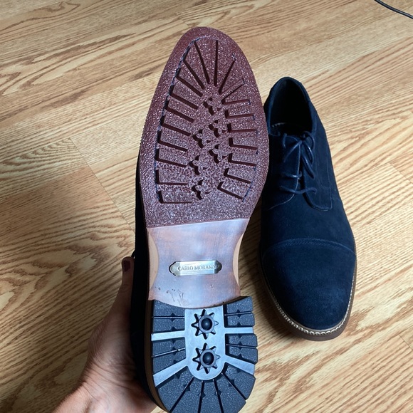 Carlo Morandi blue suede shoes - Picture 4 of 8